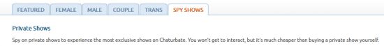 Spy On Live Sex Shows on Chaturbate