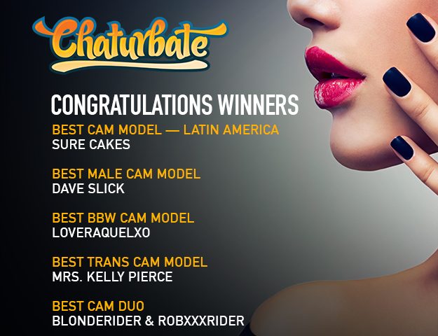 Chaturbate XBIZ 2017 Cam Award Winners